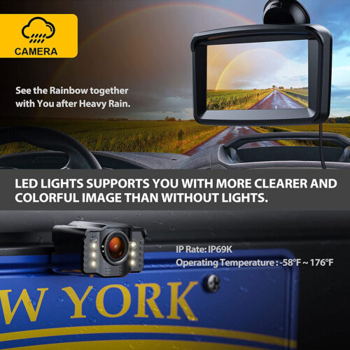 5″ Monitor with 1080P Backup Camera for Truck - Image 2